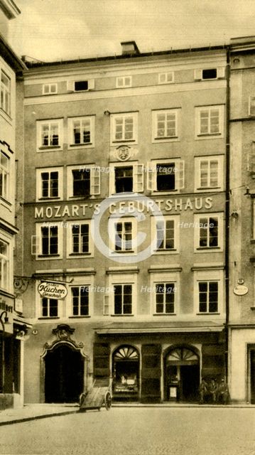 Mozart's birthplace, Salzburg, Austria, c1935. Creator: Unknown.