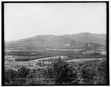 Moat Mountain and Intervale from prospect ledge, Kiarsarge, White Mountains, c1890-1901. Creator: Unknown