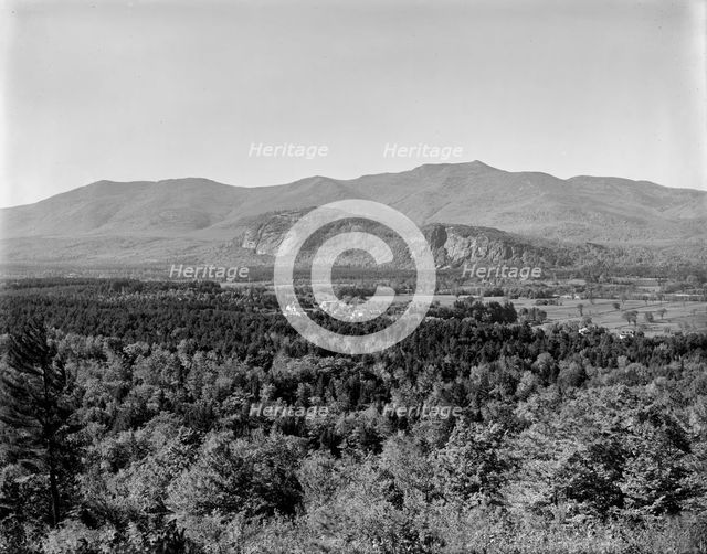 Moat Mountain and ledge from Mt. Surprise, North Conway and Intervale, White..., c1890-1901. Creator: Unknown.
