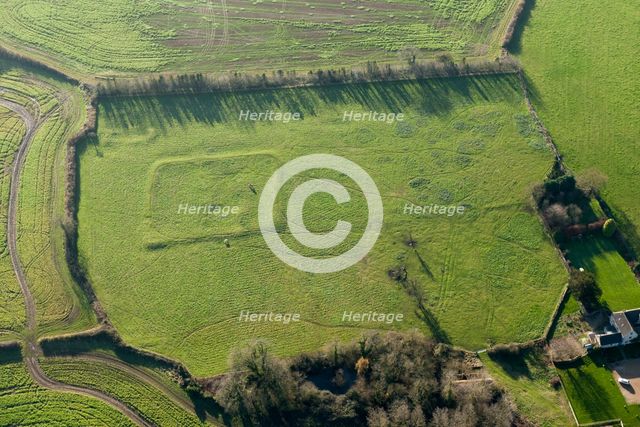 Moated site, associated ponds and earthworks, Gloucestershire, 2014. Creator: Historic England Staff Photographer.