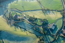 Moated site at Church Farm, Morton Bagot, Warwickshire, 2014. Creator: Historic England Staff Photographer