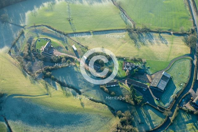 Moated site at Church Farm, Morton Bagot, Warwickshire, 2014. Creator: Historic England Staff Photographer.