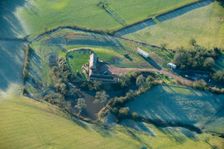 Moated site at Church Farm, Morton Bagot, Warwickshire, 2014. Creator: Historic England Staff Photographer