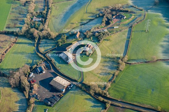 Moated site at Church Farm, Morton Bagot, Warwickshire, 2014. Creator: Historic England Staff Photographer.