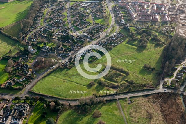 Moats, fishponds and shrunken medieval village remains, Barton Seagrave, Northamptonshire, 2014. Creator: Historic England Staff Photographer.