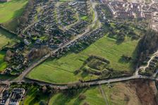 Moats, fishponds and shrunken medieval village remains, Barton Seagrave, Northamptonshire, 2014. Creator: Historic England Staff Photographer