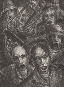 Mob, 1935 - 1939 (Approximate). Creator: Walter Leroy Flint