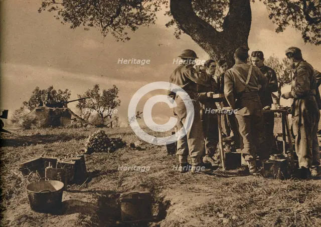 'Mobility and Fire Power in Italy', 1943-44. Artist: Unknown.