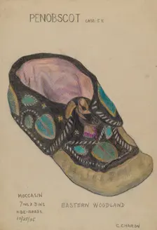 Moccasin, 1935. Creator: Charles Charon