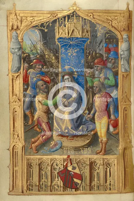 Mocking of Christ; Poncher Hours, about 1500. Creator: Master of Cardinal Bourbon.