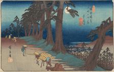 Mochizuki Station, ca. 1835., ca. 1835. Creator: Ando Hiroshige