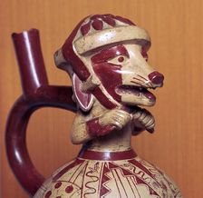 Mochicha stirrup-spout vessel, 1st century