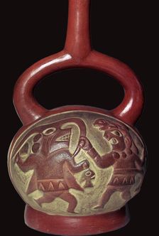 Mochicha stirrup-spout vessel, 1st century