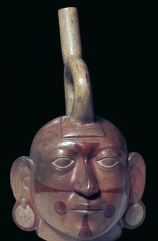 Mochicha stirrup-spout vessel, 1st century