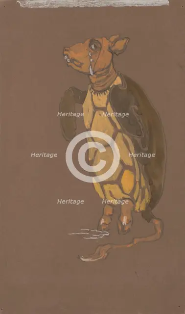 Mock Turtle (costume design for Alice-in-Wonderland, 1915). Creator: William Penhallow Henderson.