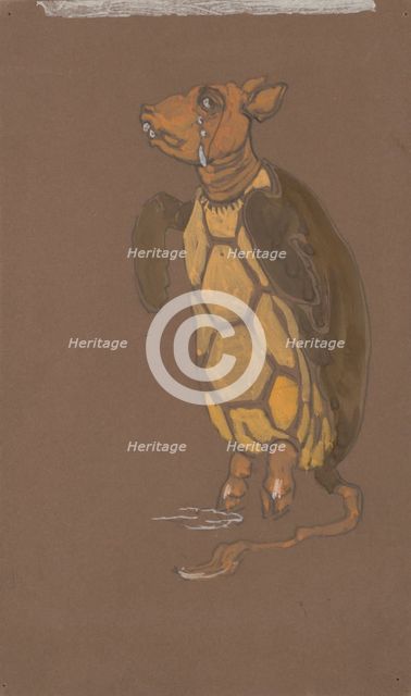 Mock Turtle (costume design for Alice-in-Wonderland, 1915). Creator: William Penhallow Henderson.