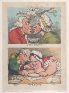 Mock Turtle; Puff Paste, November 20, 1810., November 20, 1810. Creator: Thomas Rowlandson