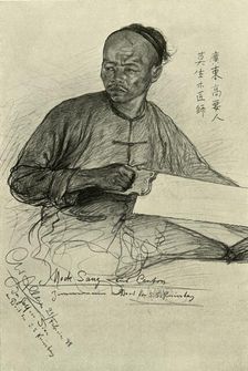 Mock Sang - carpenter on the Knivsberg 1898. Creator: Christian Wilhelm Allers