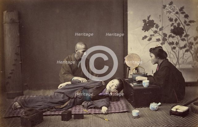 Mode of Massage, 1866-1867. Creator: Felice Beato.