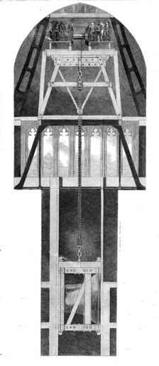 Mode of Raising the Great Bell, 1858. Creator: Unknown