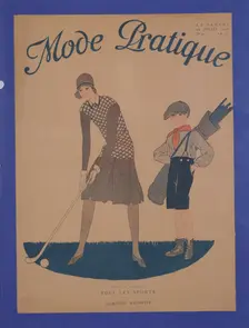 "Mode Pratique", magazine cover, French, 28 July, 1928. Creator: Unknown