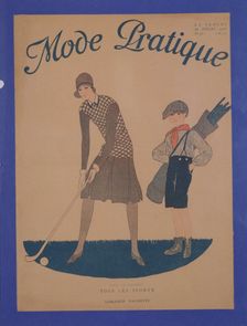 "Mode Pratique", magazine cover, French, 28 July, 1928. Creator: Unknown