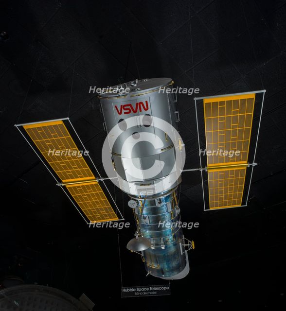 Model, 1:5, Hubble Space Telescope, 1983. Creator: Lockheed Martin.