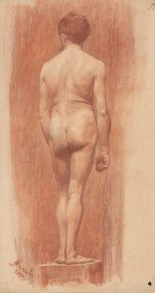 Model, 1896. Creator: Jozef Hanula