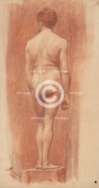 Model, 1896. Creator: Jozef Hanula.