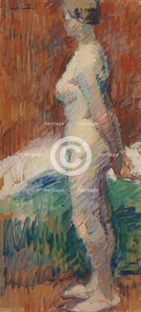 Model, 1908. Creator: Santeri Salokivi.