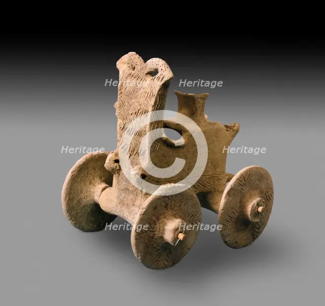Model chariot, c3rd millennium BC. Artist: Unknown.