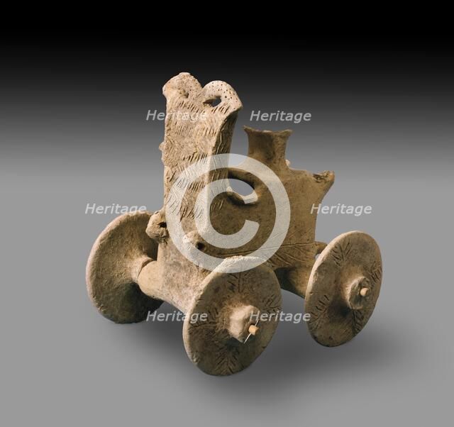 Model chariot, c3rd millennium BC. Artist: Unknown.