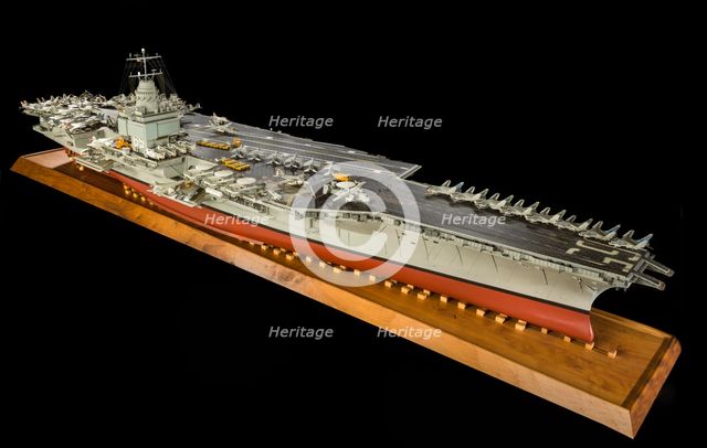 Model, Aircraft Carrier, USS Enterprise, 1982. Creator: Stephen W. Henninger.