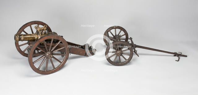 Model Artillery Cannon with Field Carriage, France, second half of 17th century. Creator: Unknown.