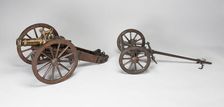 Model Artillery Cannon with Field Carriage, France, second half of 17th century. Creator: Unknown