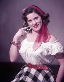 Model as gypsy, c1955. Creator: Arthur Charles Kirby Ware