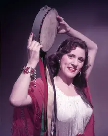 Model as gypsy, c1955. Creator: Arthur Charles Kirby Ware