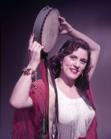 Model as gypsy, c1955. Creator: Arthur Charles Kirby Ware