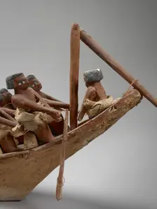 Model boat, IXth Dynasty, c2125 - c2080 BC