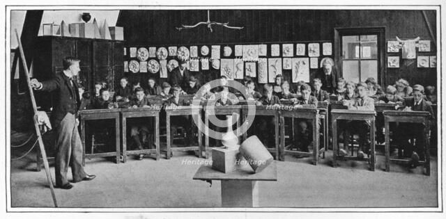 Model drawing at a Higher Grade school, London, c1900 (1901). Artist: Unknown.