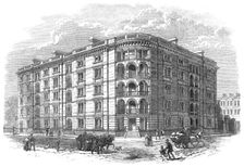 Model dwellings in The Mall, Kensington, 1868. Creator: Unknown