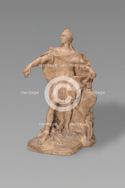 Model for a Statue of Louis XV, 1746/48. Creator: Jean-Baptiste Lemoyne the Younger.