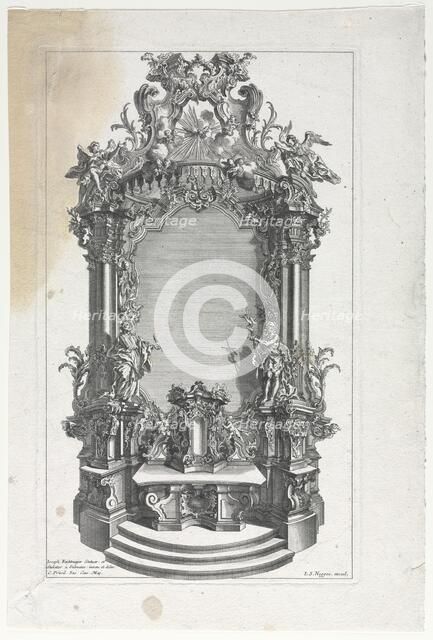 Model for Altar for Woodcarvers. Creator: Gottfried Bernhard Götz (German, 1708-1774).