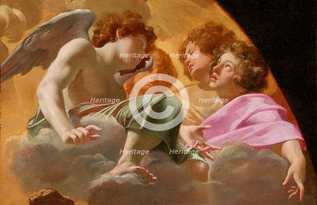 Model for Altarpiece in St. Peter's (image 1 of 2), 1625. Creator: Simon Vouet.