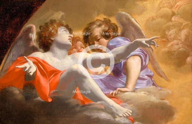 Model for Altarpiece in St. Peter's (image 2 of 2), 1625. Creator: Simon Vouet.