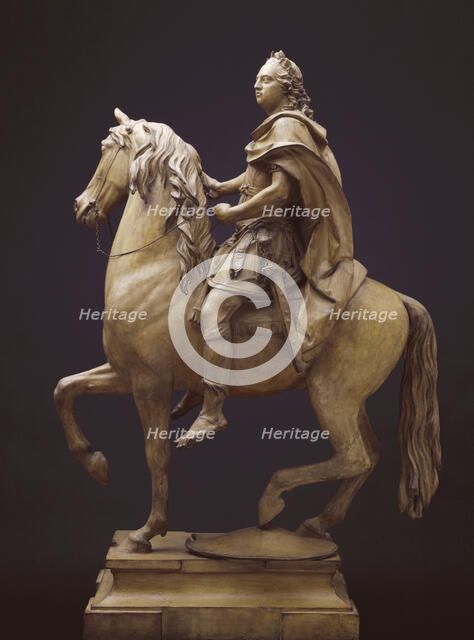Model for an Equestrian Statue of King George III, 1769. Creator: Agostino Carlini.