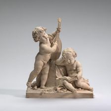 Model for "Poetry and Music", 1774. Creator: Claude Michel