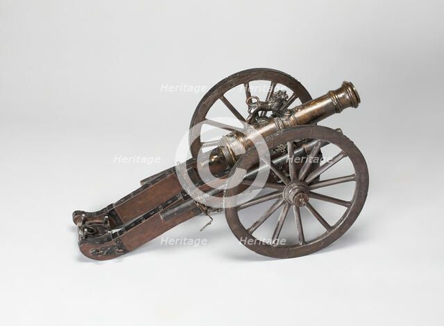 Model Field Cannon, France, 19th century in late 18th century style. Creator: Unknown.