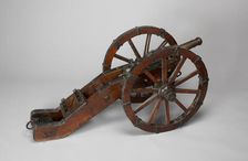 Model Field Cannon with Carriage, Austria, 1644. Creator: Unknown