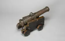 Model Field Cannon with Carriage, Austria, 1693. Creator: Unknown